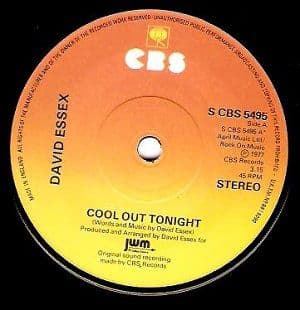 DAVID ESSEX Cool Out Tonight Vinyl Record 7 Inch CBS 1977