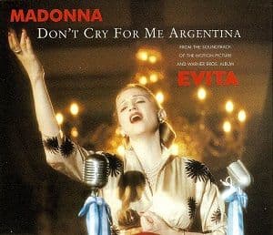 MADONNA Don't Cry For Me Argentina CD Single Warner Bros. 1996