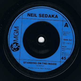 NEIL SEDAKA Standing On The Inside 7" Single Vinyl Record 45rpm MGM 1973