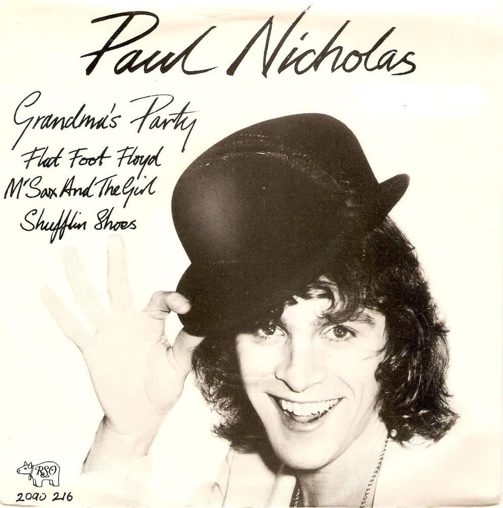 PAUL NICHOLAS Grandma's Party EP Vinyl Record 7 Inch RSO 1976