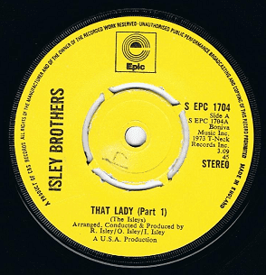 The Isley Brothers That Lady Single Record | Planet Earth Records