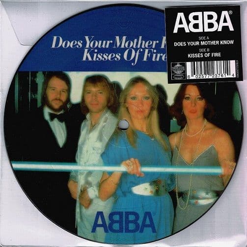 ABBA Does Your Mother Know Vinyl Record 7 Inch Polar 2019 Picture Disc