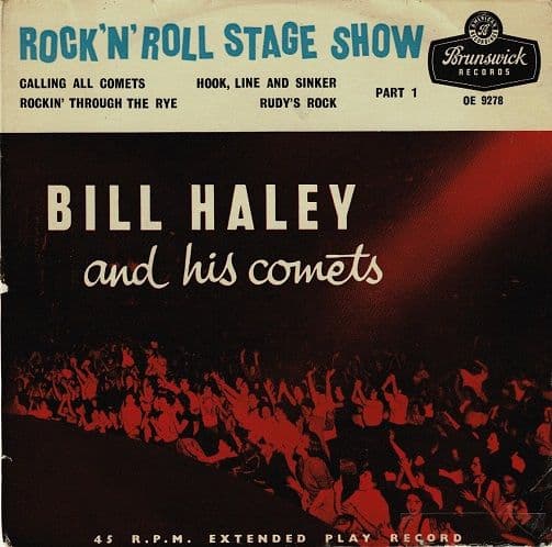 BILL HALEY AND HIS COMETS Rock 'N' Roll Stage Show Part 1 EP Vinyl Record 7 Inch Brunswick 1956
