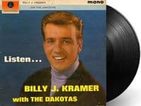 BILLY J. KRAMER WITH THE DAKOTAS Listen Vinyl Record LP Parlophone 1963