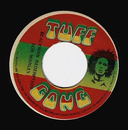 BOB MARLEY Blackman Redemption Vinyl Record 7 Inch Jamaican Tuff Gong