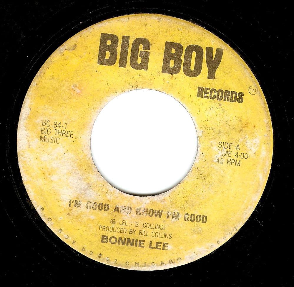 BONNIE LEE I'm Good And Know I'm Good Vinyl Record 7 Inch US Big Boy