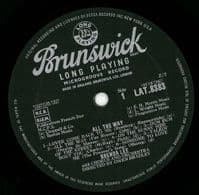 BRENDA LEE All The Way Vinyl Record LP Brunswick 1961