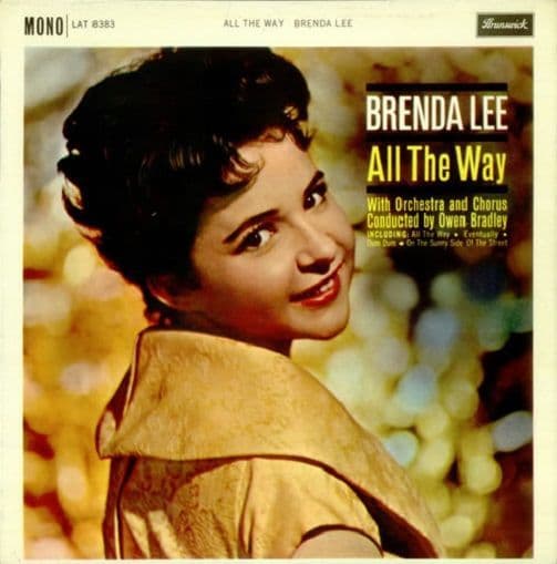 BRENDA LEE All The Way Vinyl Record LP Brunswick 1961