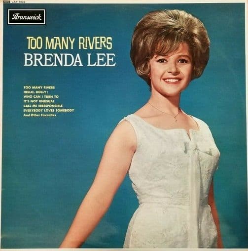 BRENDA LEE Too Many Rivers Vinyl Record LP Brunswick 1965