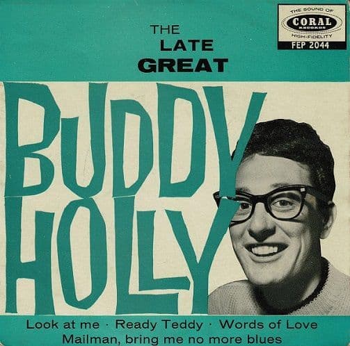 BUDDY HOLLY The Late Great Buddy Holly EP Vinyl Record 7 Inch Coral 1960