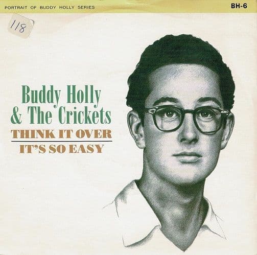 BUDDY HOLLY Think It Over Vinyl Record 7 Inch MCA 1984