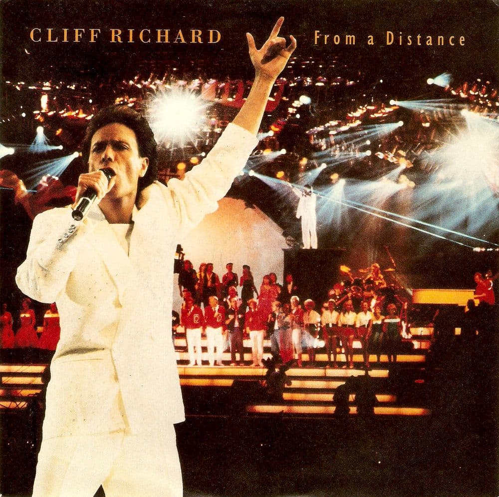 CLIFF RICHARD From A Distance Vinyl Record 7 Inch EMI 1990
