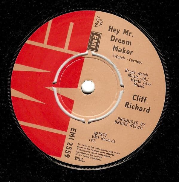 CLIFF RICHARD Hey Mr. Dream Maker Vinyl Record 7 Inch EMI 1979