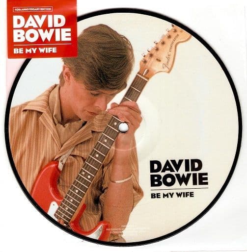 DAVID BOWIE Be My Wife Vinyl Record 7 Inch Parlophone 2017 Picture Disc