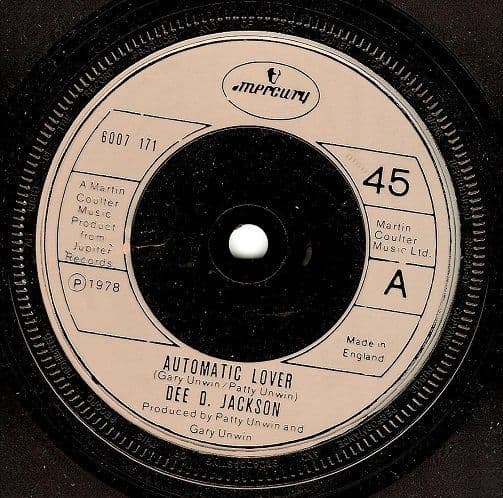 DEE D. JACKSON Automatic Lover Vinyl Record 7 Inch Mercury 1978