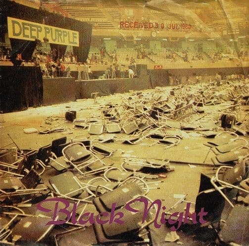 DEEP PURPLE Black Night Vinyl Record 7 Inch Harvest 1980 Demo