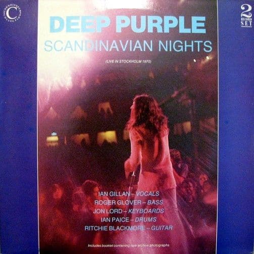 DEEP PURPLE Scandinavian Nights Vinyl Record LP Connoisseur Collection 1988