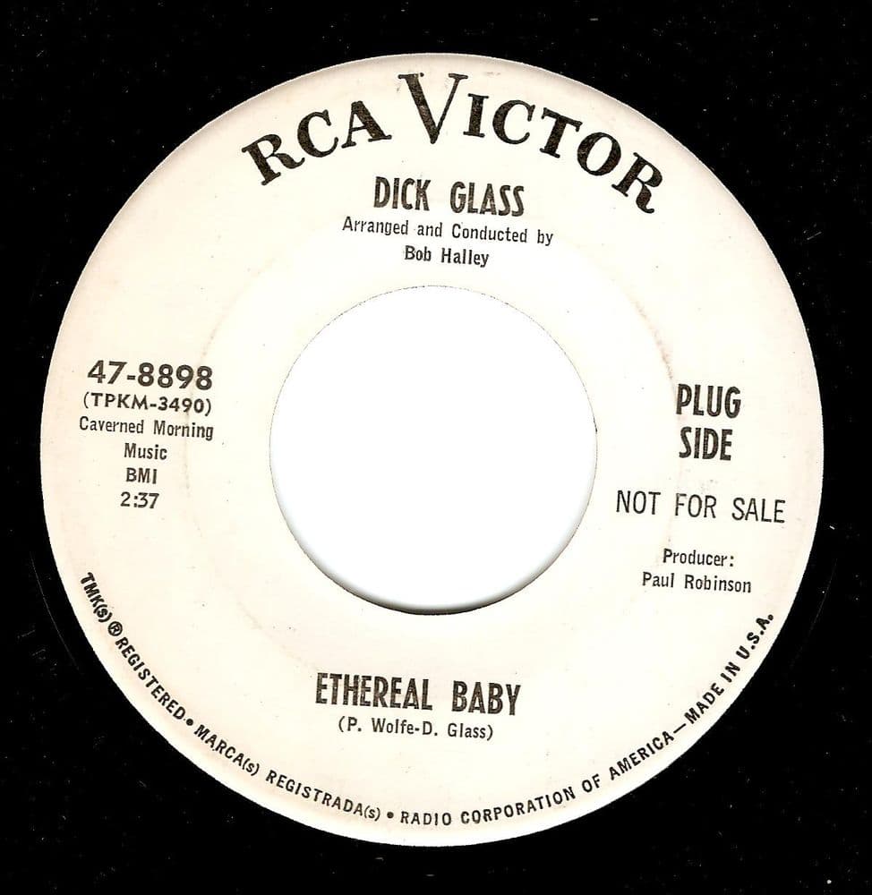 DICK GLASS Ethereal Baby Vinyl Record 7 Inch US RCA Victor 1966 Promo