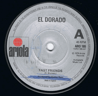 EL DORADO Fast Friends Vinyl Record 7 Inch Ariola 1979