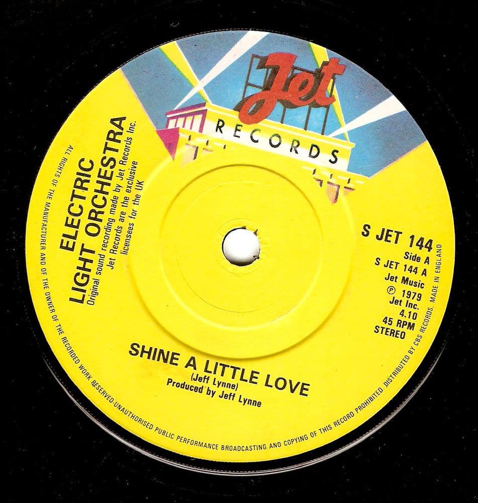 ELECTRIC LIGHT ORCHESTRA ELO Shine A Little Love Vinyl Record 7 Inch
