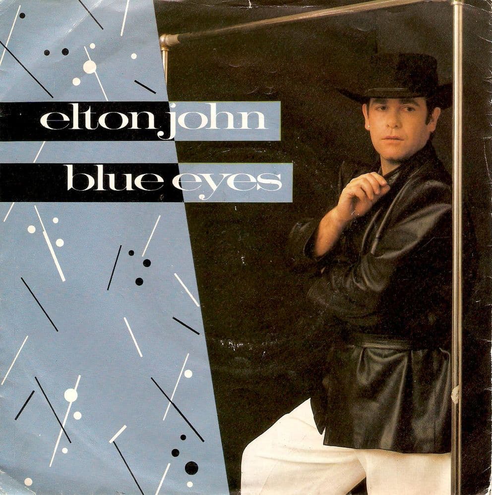 ELTON JOHN Blue Eyes Vinyl Record 7 Inch Rocket 1982