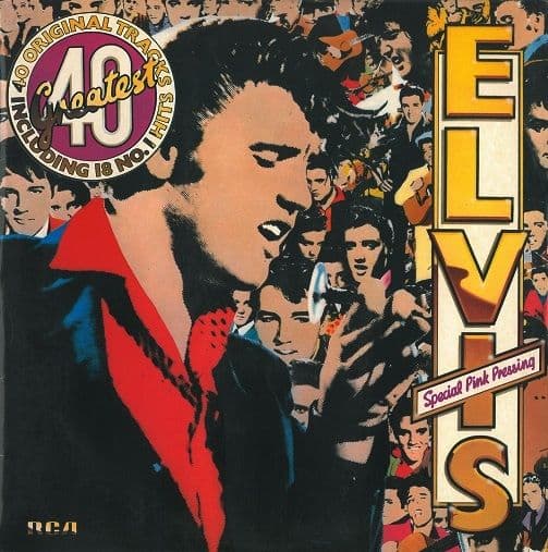 ELVIS PRESLEY 40 Greatest Vinyl Record LP RCA 1978 Pink Vinyl