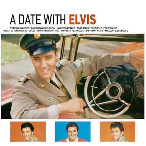 ELVIS PRESLEY A Date With Elvis Vinyl Record LP Cornbread 2017