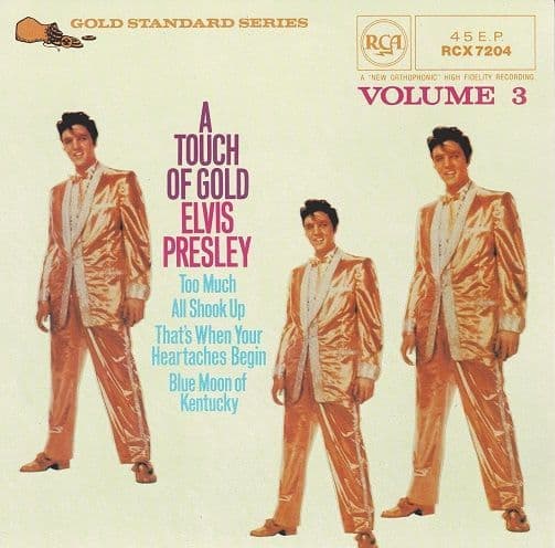 ELVIS PRESLEY A Touch Of Gold Volume 3 EP Vinyl Record 7 Inch RCA