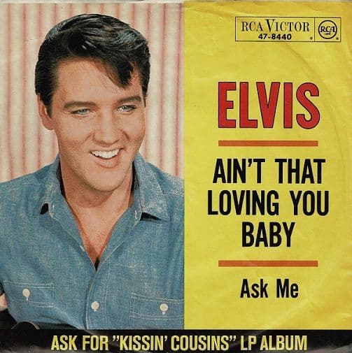 ELVIS PRESLEY Ain't That Loving You Baby Vinyl Record 7 Inch German RCA Victor 1964