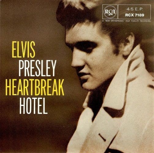 ELVIS PRESLEY Heartbreak Hotel EP Vinyl Record 7 Inch RCA