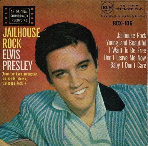 ELVIS PRESLEY Jailhouse Rock EP Vinyl Record 7 Inch RCA 1960