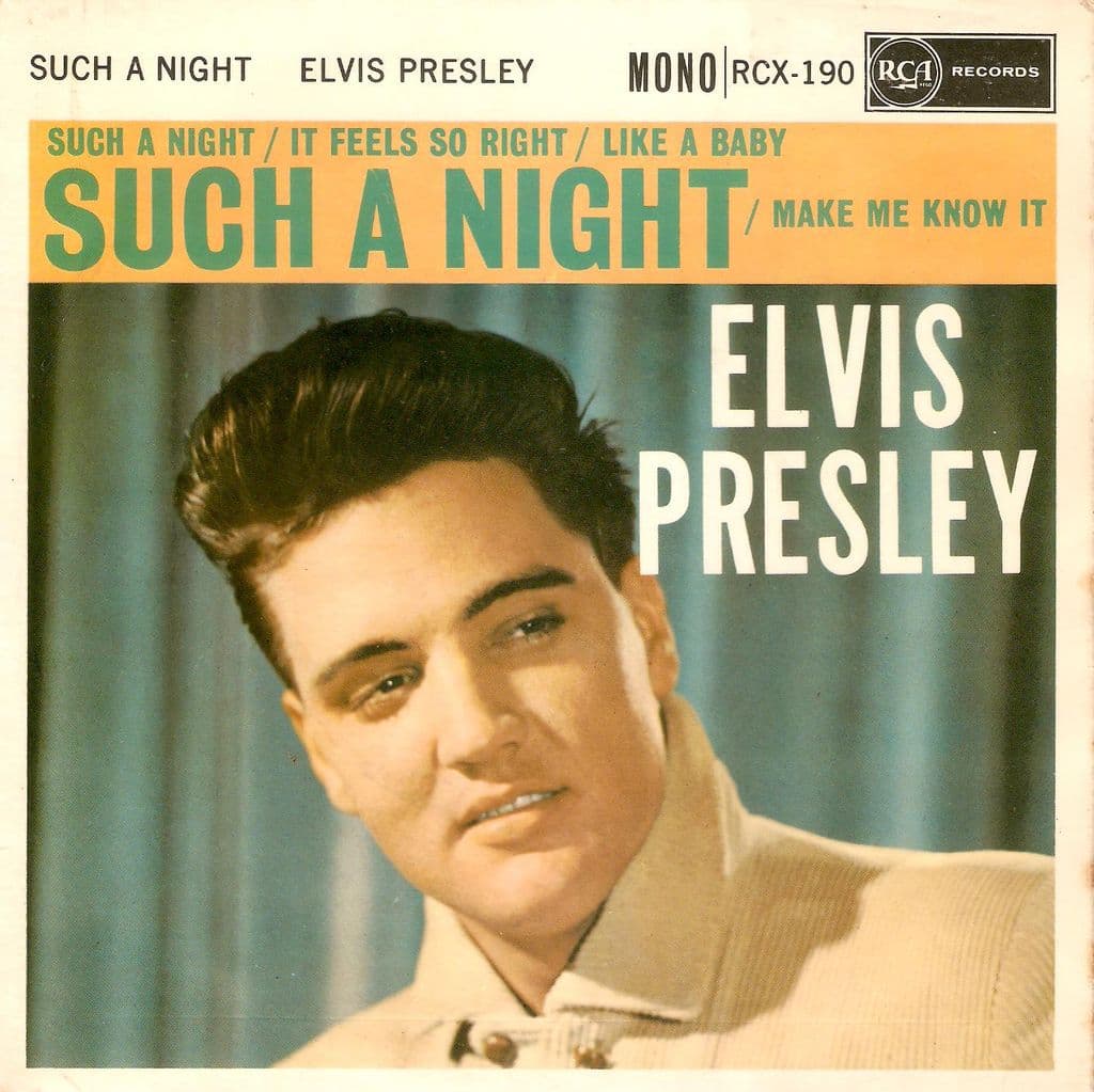 ELVIS PRESLEY Such A Night EP Vinyl Record 7 Inch RCA Victor 1963