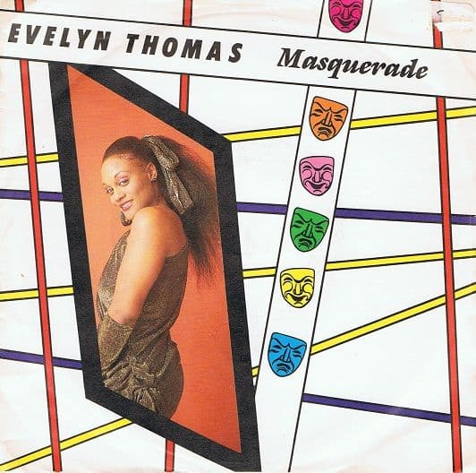 EVELYN THOMAS Masquerade 7" Single Vinyl Record 45rpm Record Shack 1984