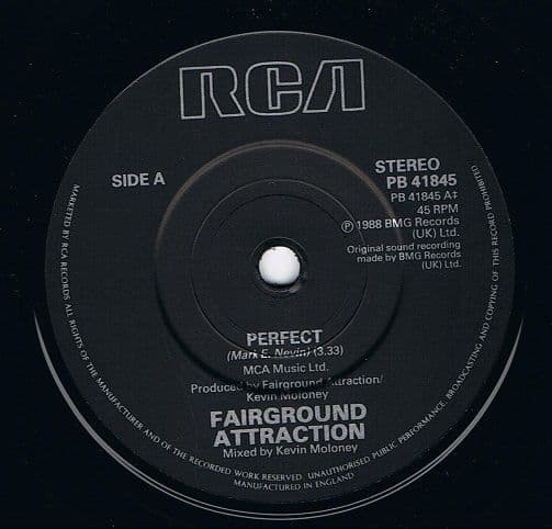 FAIRGROUND ATTRACTION Perfect Vinyl Record 7 Inch RCA 1988