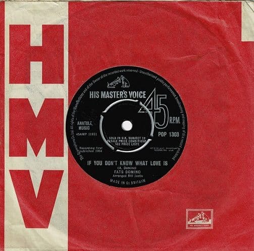 FATS DOMINO If You Don't Know What Love Is Vinyl Record 7 Inch HMV 1964
