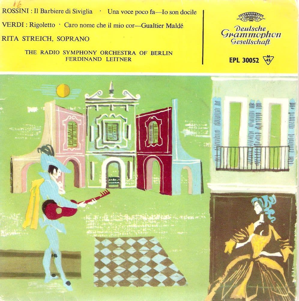 FERDINAND LEITNER Rossini - The Barber Of Seville Vinyl Record 7 Inch Deutsche Grammophon 1957
