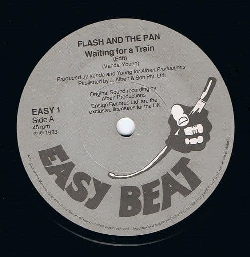FLASH AND THE PAN Waiting For A Train Vinyl Record 7 Inch Easy Beat 1983
