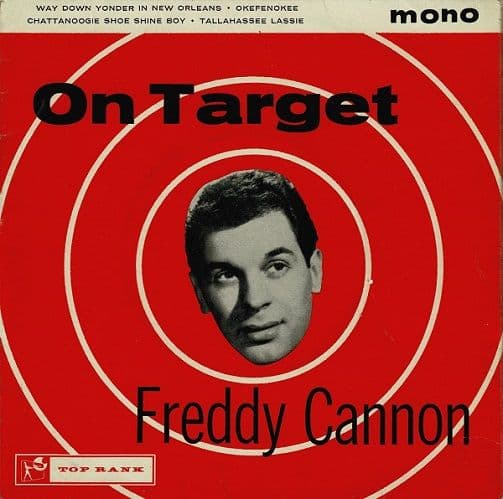 FREDDY CANNON On Target EP Vinyl Record 7 Inch Top Rank 1961