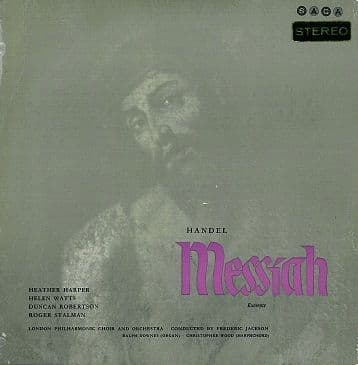 FREDERIC JACKSON (LSO) Handel: Messiah Excerpts LP Vinyl Record Album 33rpm Saga 1962
