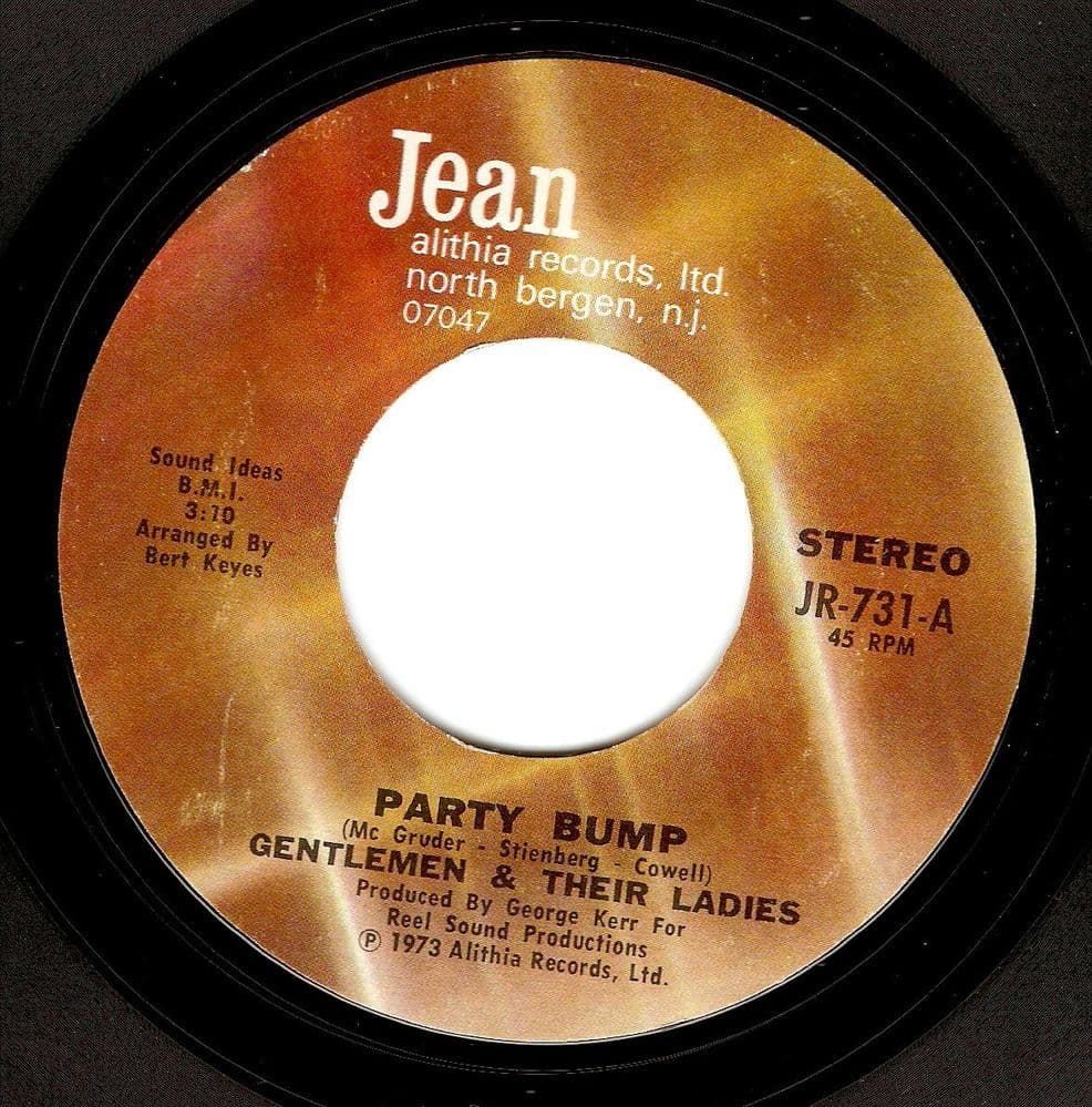 GENTLEMEN AND THEIR LADIES Party Bump Vinyl Record 7 Inch US Jean 1973