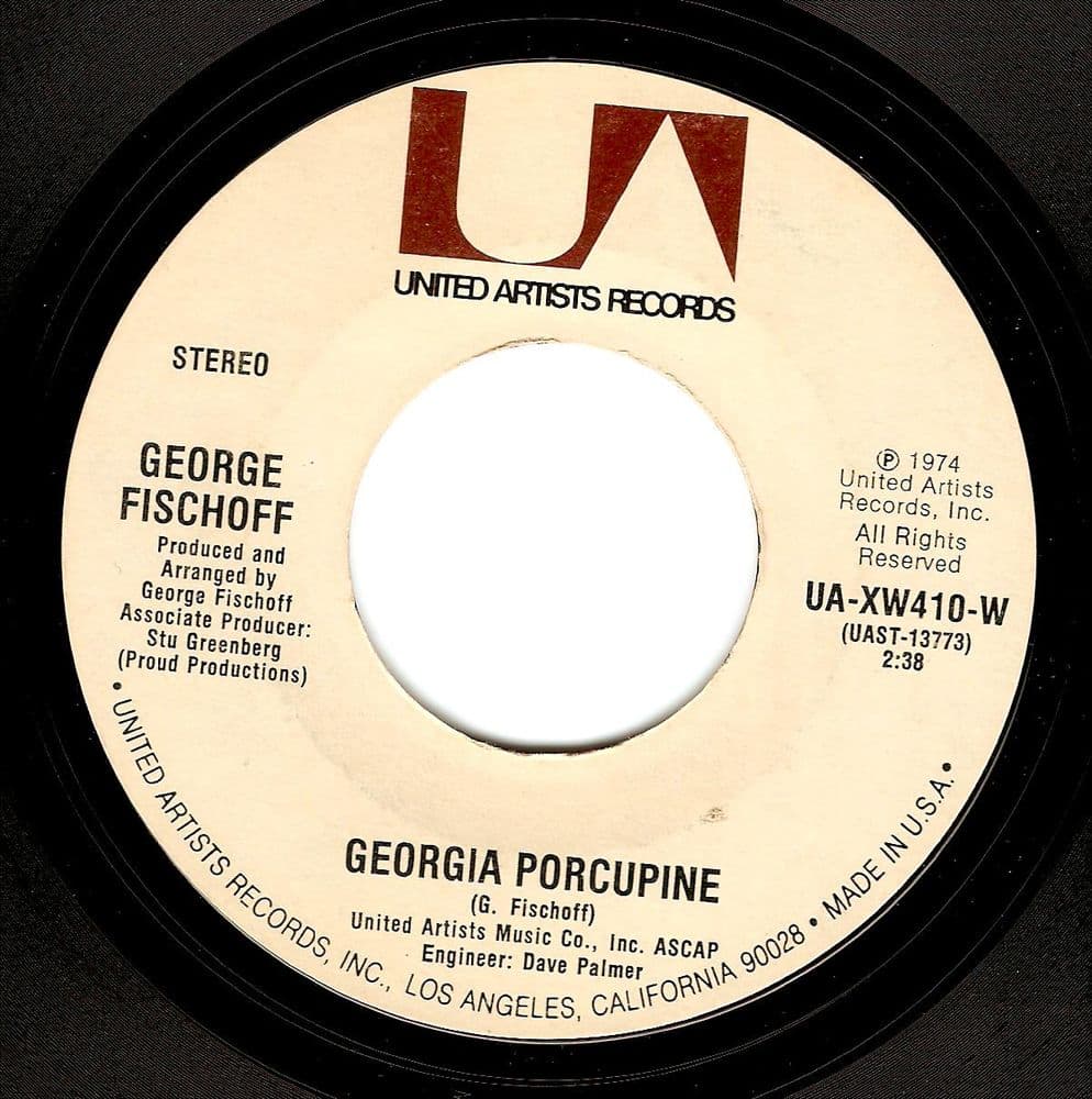 FISCHOFF Porcupine Vinyl Record 7 Inch US