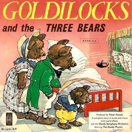 Goldilocks And The Three Bears Vinyl Record 7 Inch ARC