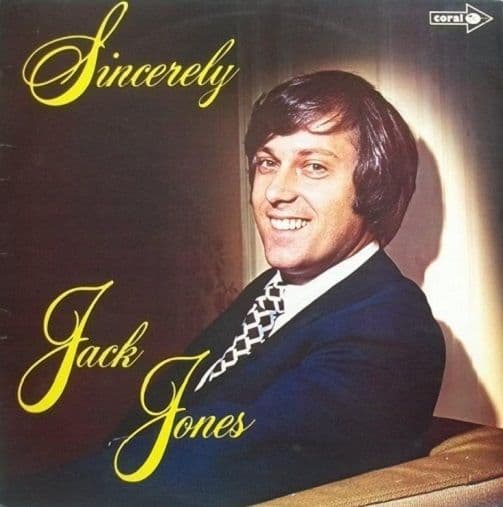 JACK JONES Sincerely LP Vinyl Record Album 33rpm Coral 1972