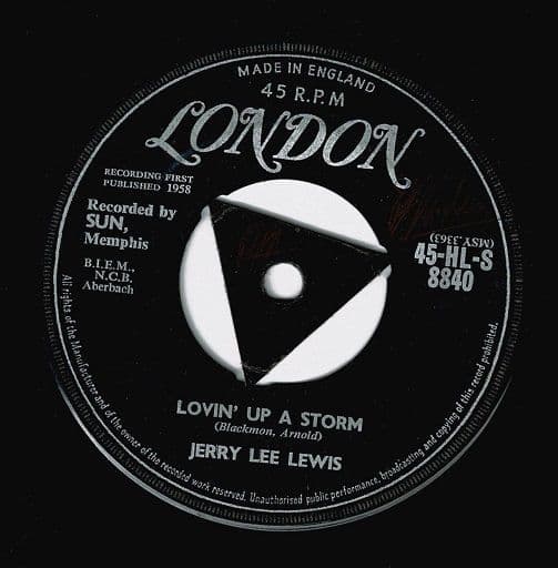 JERRY LEE LEWIS Lovin' Up A Storm Vinyl Record 7 Inch London 1959