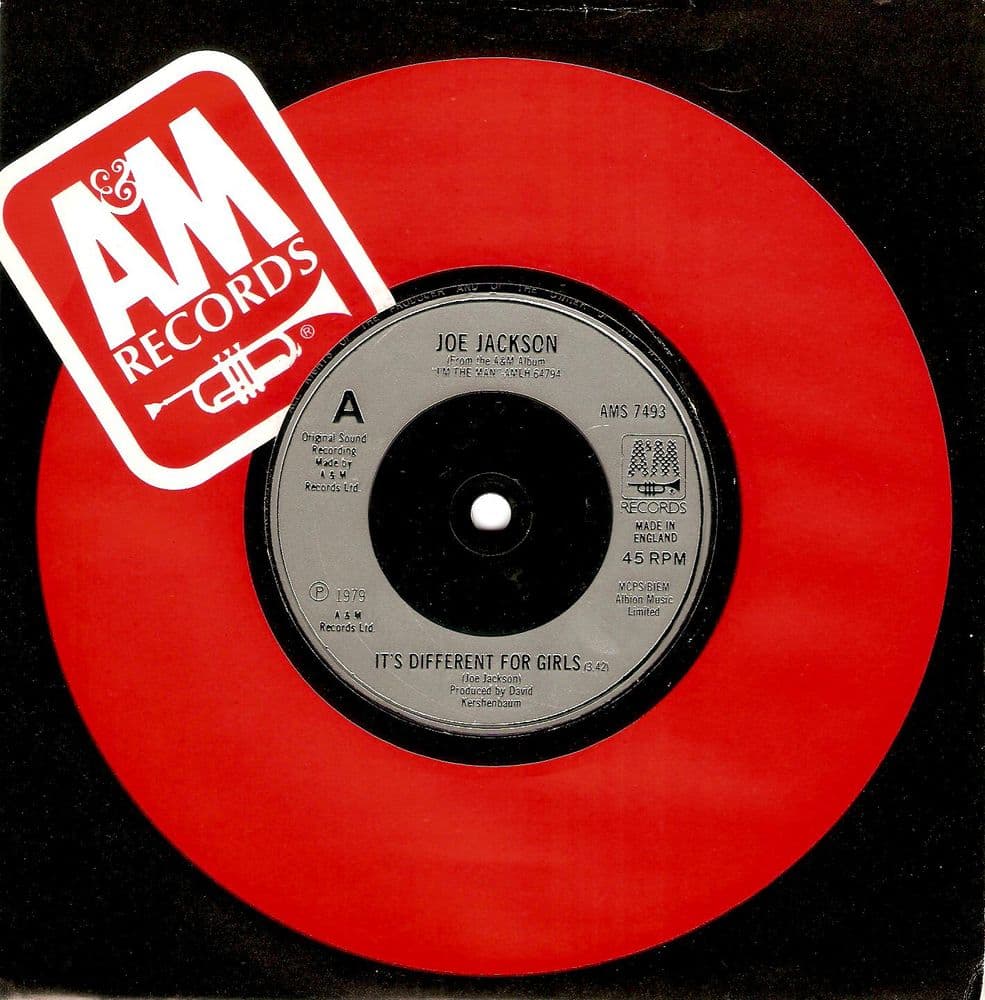 JOE JACKSON It s Different For Girls Vinyl Record 7 Inch A&M