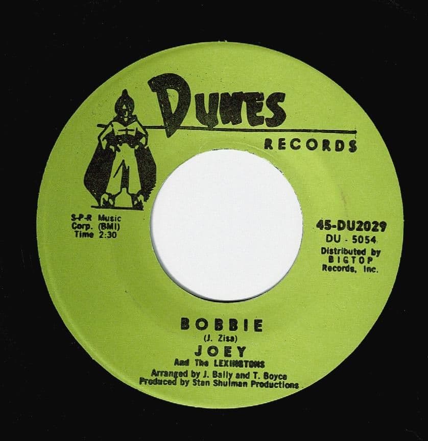 JOEY AND THE LEXINGTONS Bobbie Vinyl Record 7 Inch US Dunes