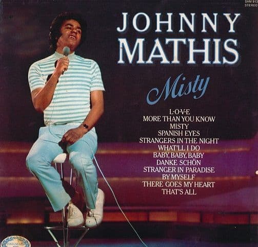 JOHNNY MATHIS Misty Vinyl Record LP Hallmark 1971