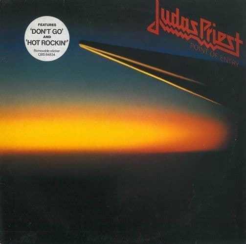 JUDAS PRIEST Point Of Entry Vinyl Record LP CBS 1981