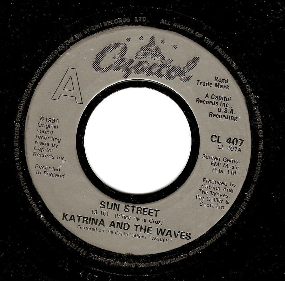 KATRINA AND THE WAVES Sun Street Vinyl Record 7 Inch Capitol 1986