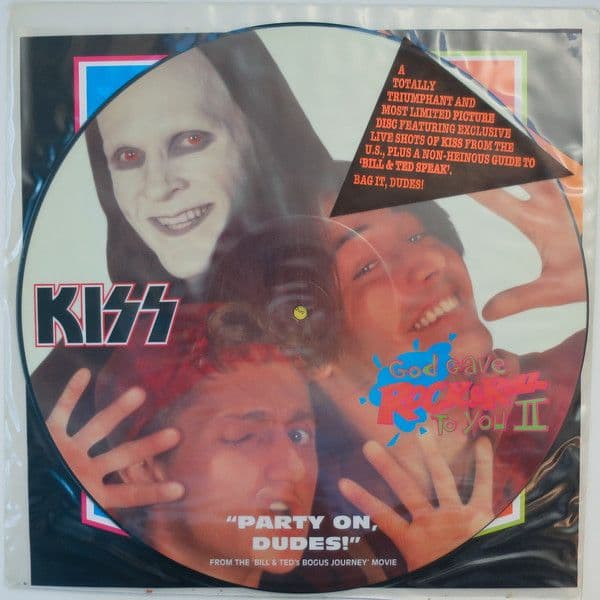 KISS God Gave Rock & Roll To You II Vinyl Record 12 Inch East West 1991 Picture Disc
